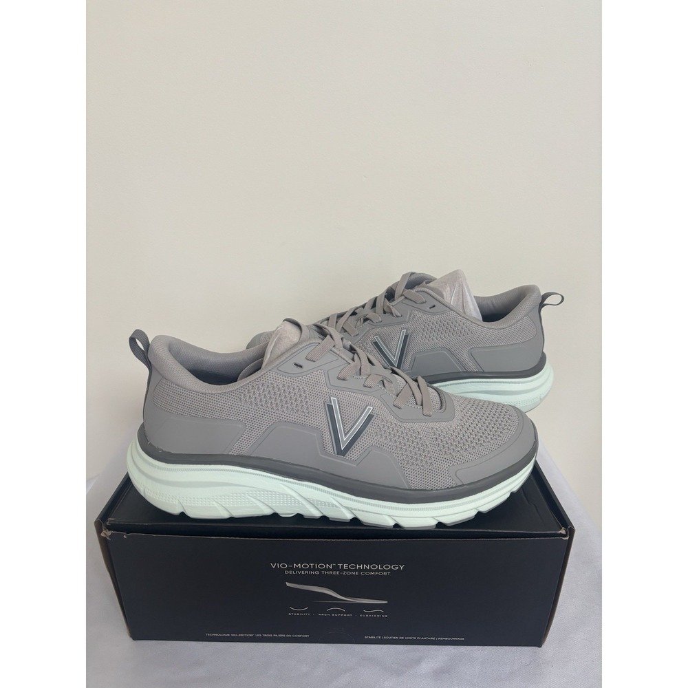 Vionic Walk Max men’s Lace Up Sneaker Light Grey size 13 new